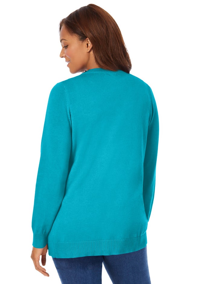 Perfect Long-Sleeve Cardigan Sweater image number 1