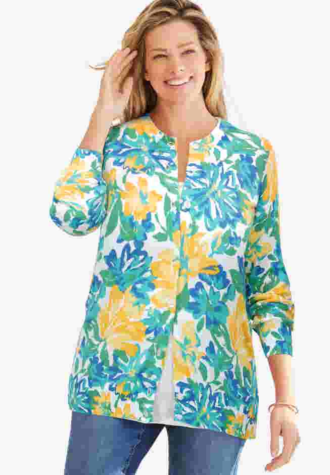 Perfect Long-Sleeve Cardigan image number 0