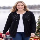 Perfect Long-Sleeve Cardigan Sweater image number 0