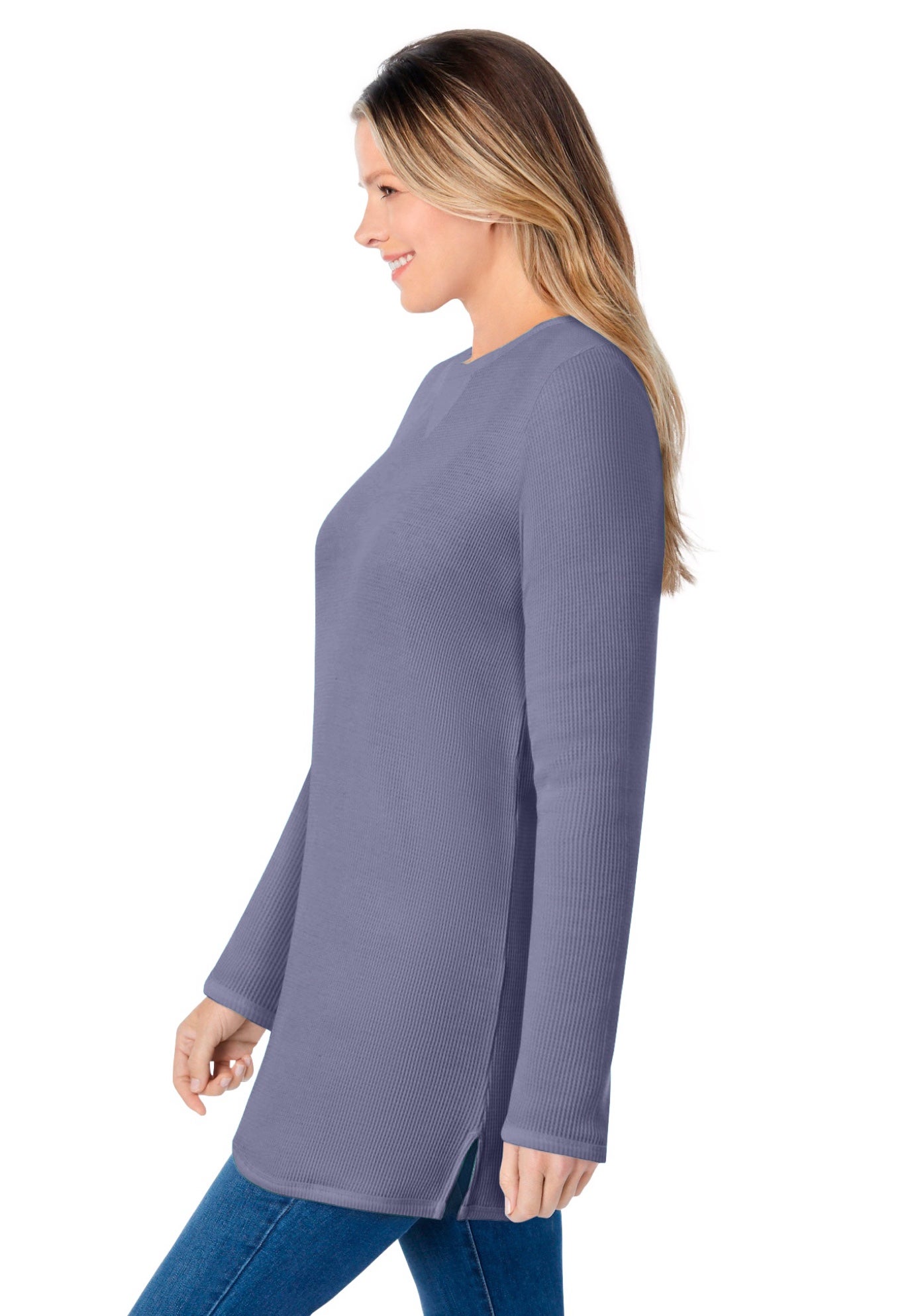 Waffle Thermal Sweatshirt image number 2