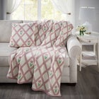 Knitted Chenille Flower Pillow image number null