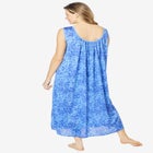 Long Tricot Knit Nightgown image number null