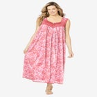 Long Tricot Knit Nightgown image number null