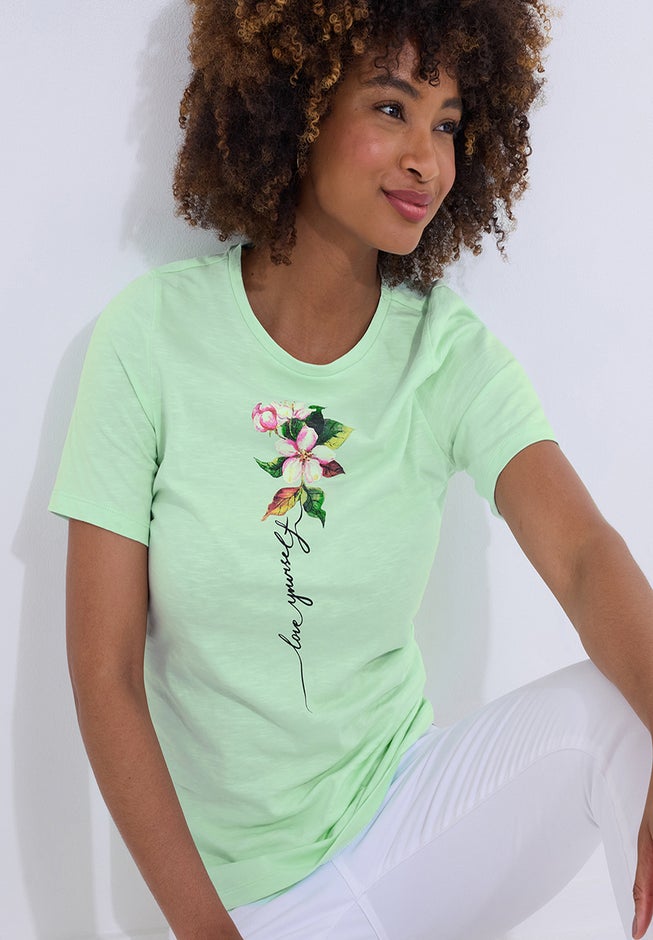 Cotton Slub Graphic Tee image number 1
