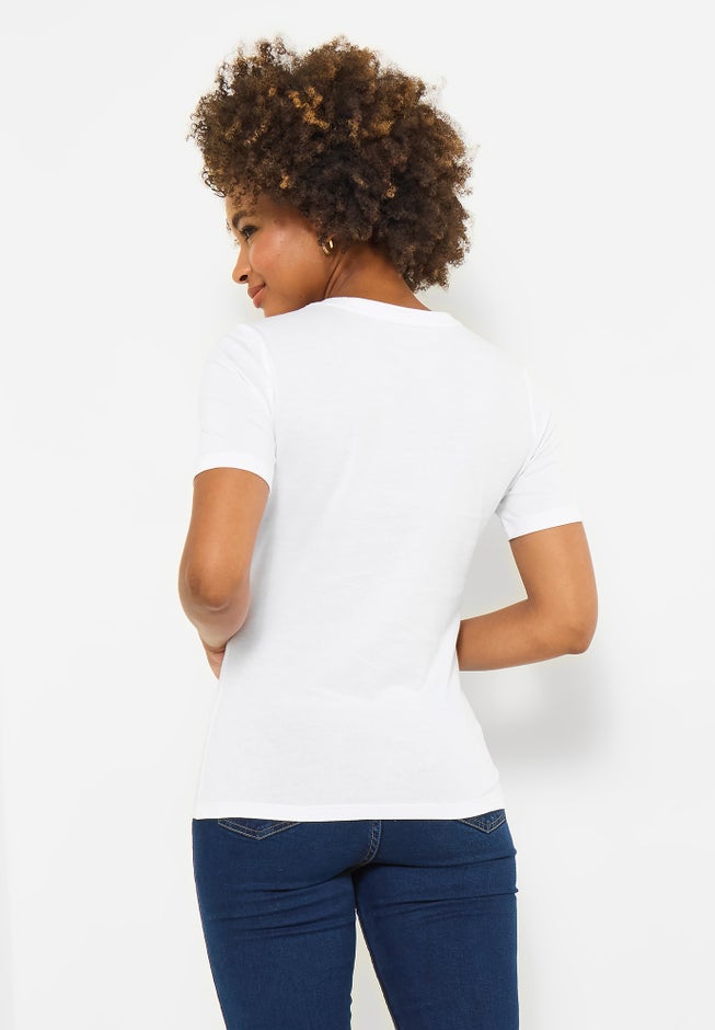 Cotton Slub Graphic Tee image number 3