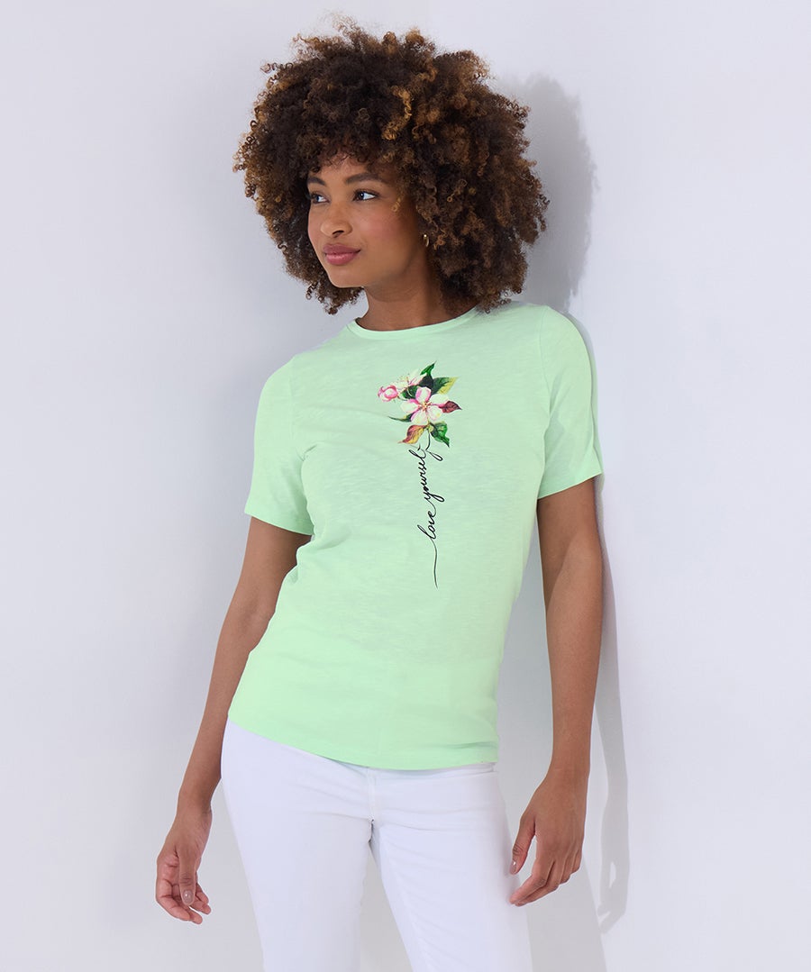 Cotton Slub Graphic Tee image number 0