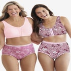 Cotton Front-Close Wireless Bra image number null