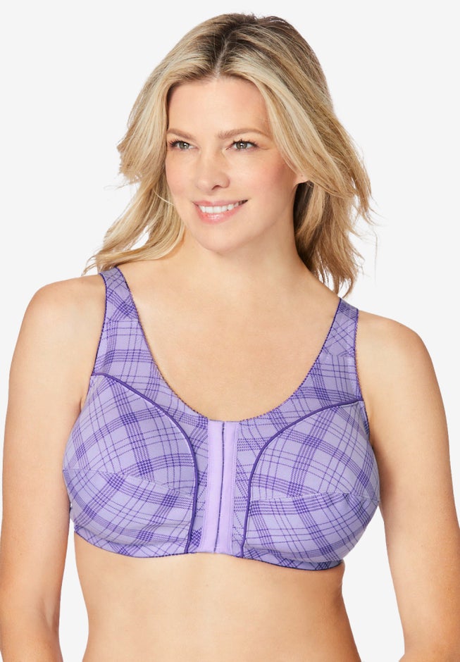 Cotton Front-Close Wireless Bra image number 7