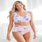 Cotton Front-Close Wireless Bra image number null