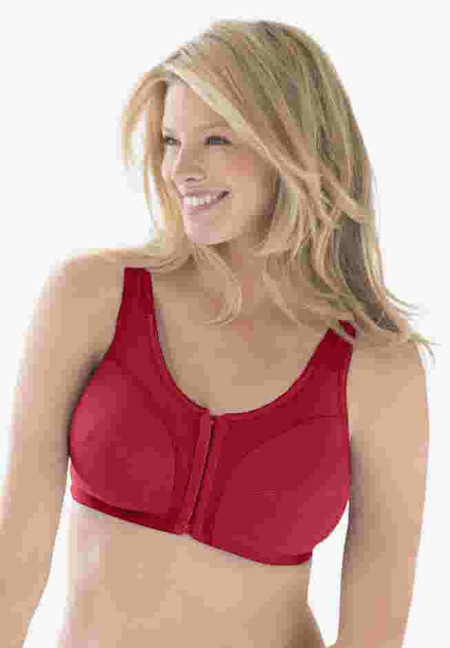 Cotton Front-Close Wireless Bra image number 0
