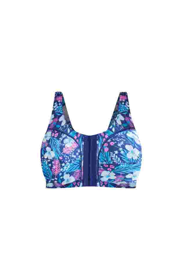 Cotton Front-Close Wireless Bra image number 1