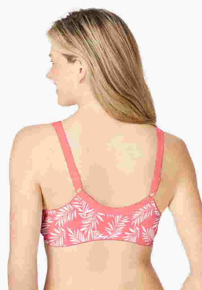 Cotton Front-Close Wireless Bra image number 1