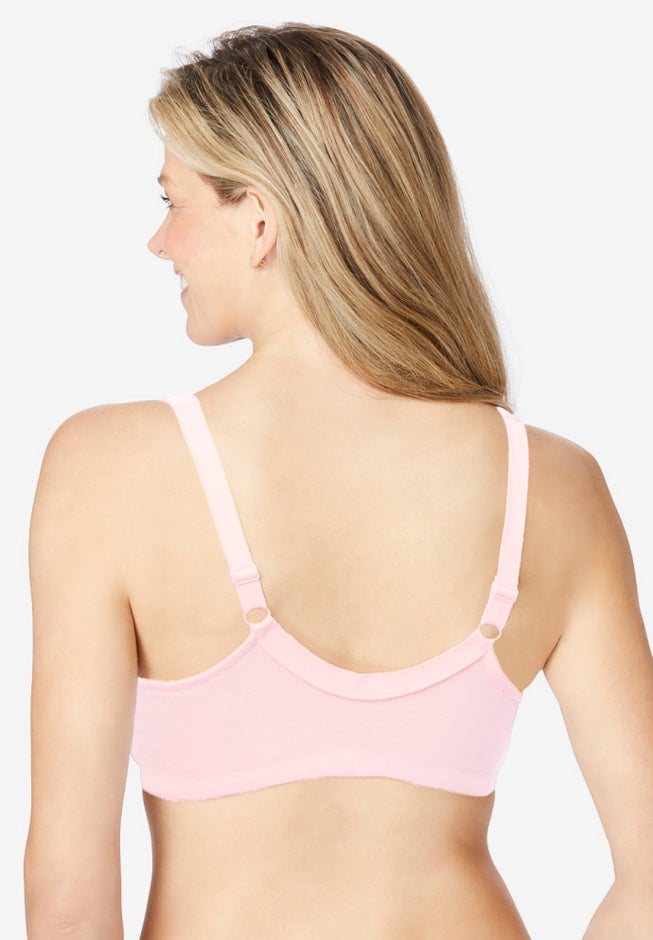 Cotton Front-Close Wireless Bra image number 1