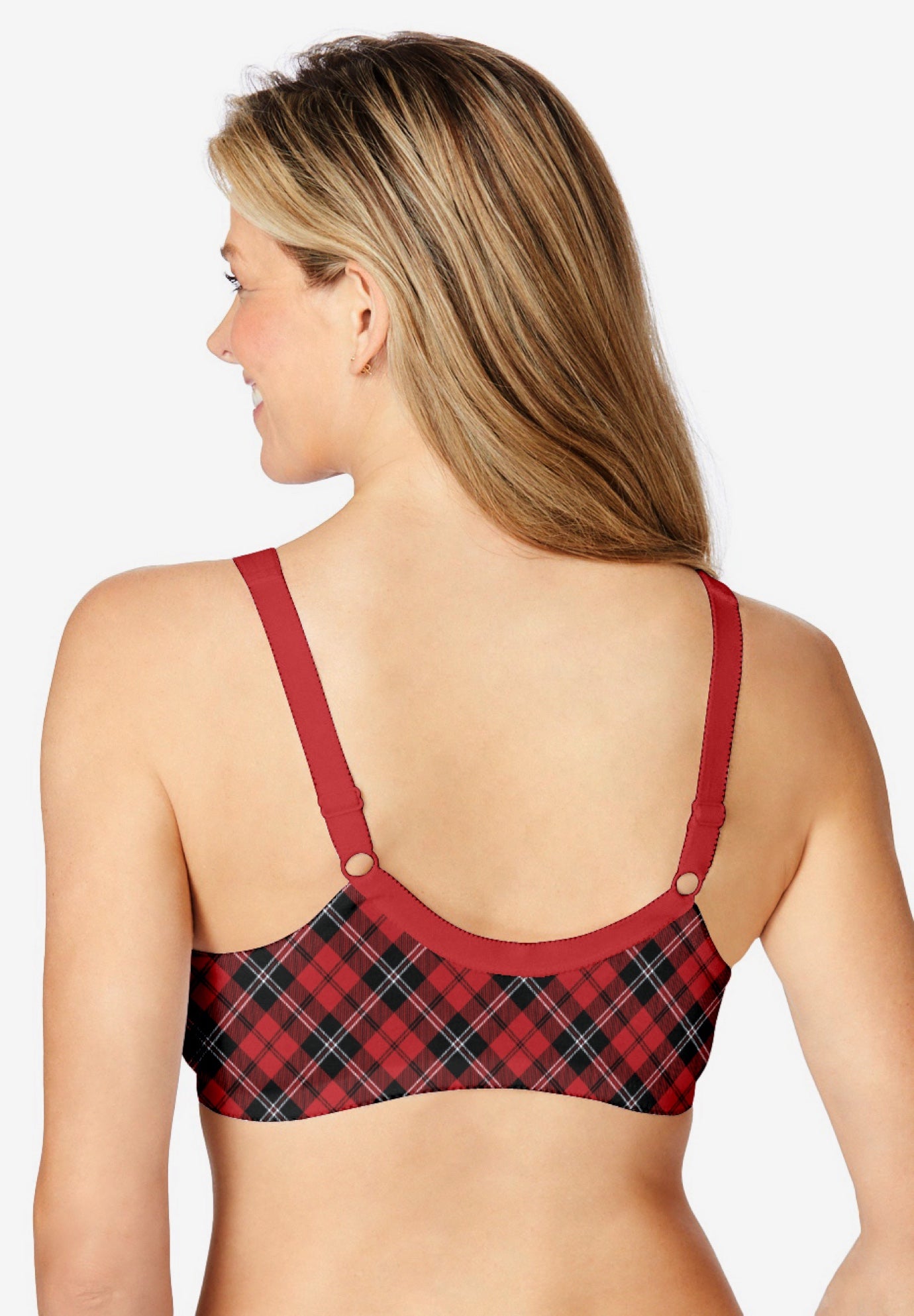 Cotton Front-Close Wireless Bra image number 1