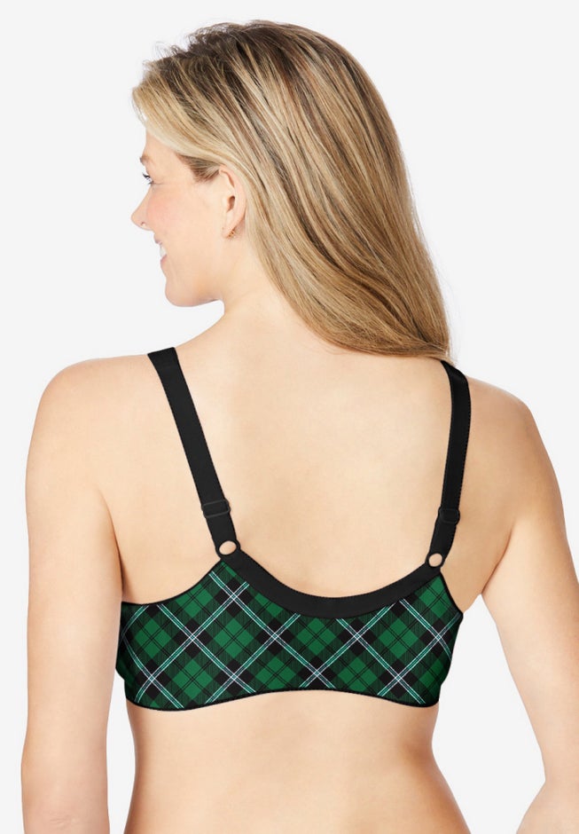 Cotton Front-Close Wireless Bra image number 1