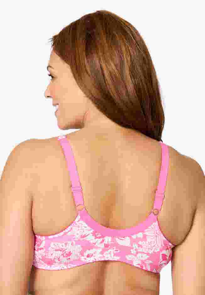 Cotton Front-Close Wireless Bra image number 1