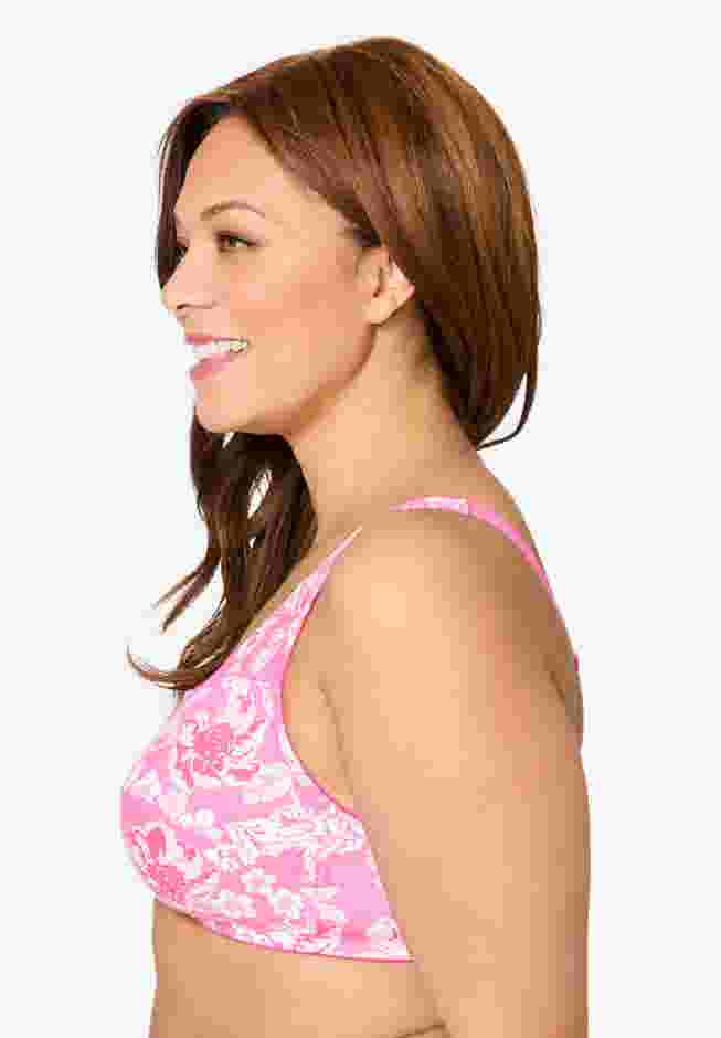 Cotton Front-Close Wireless Bra image number 2