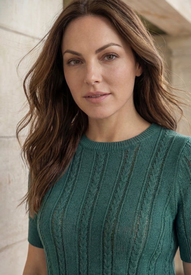Pullover Pointelle Sweater image number 1