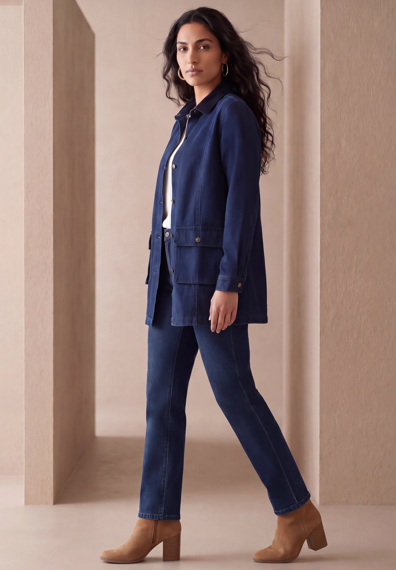 Classic Denim Barn Jacket image number 2