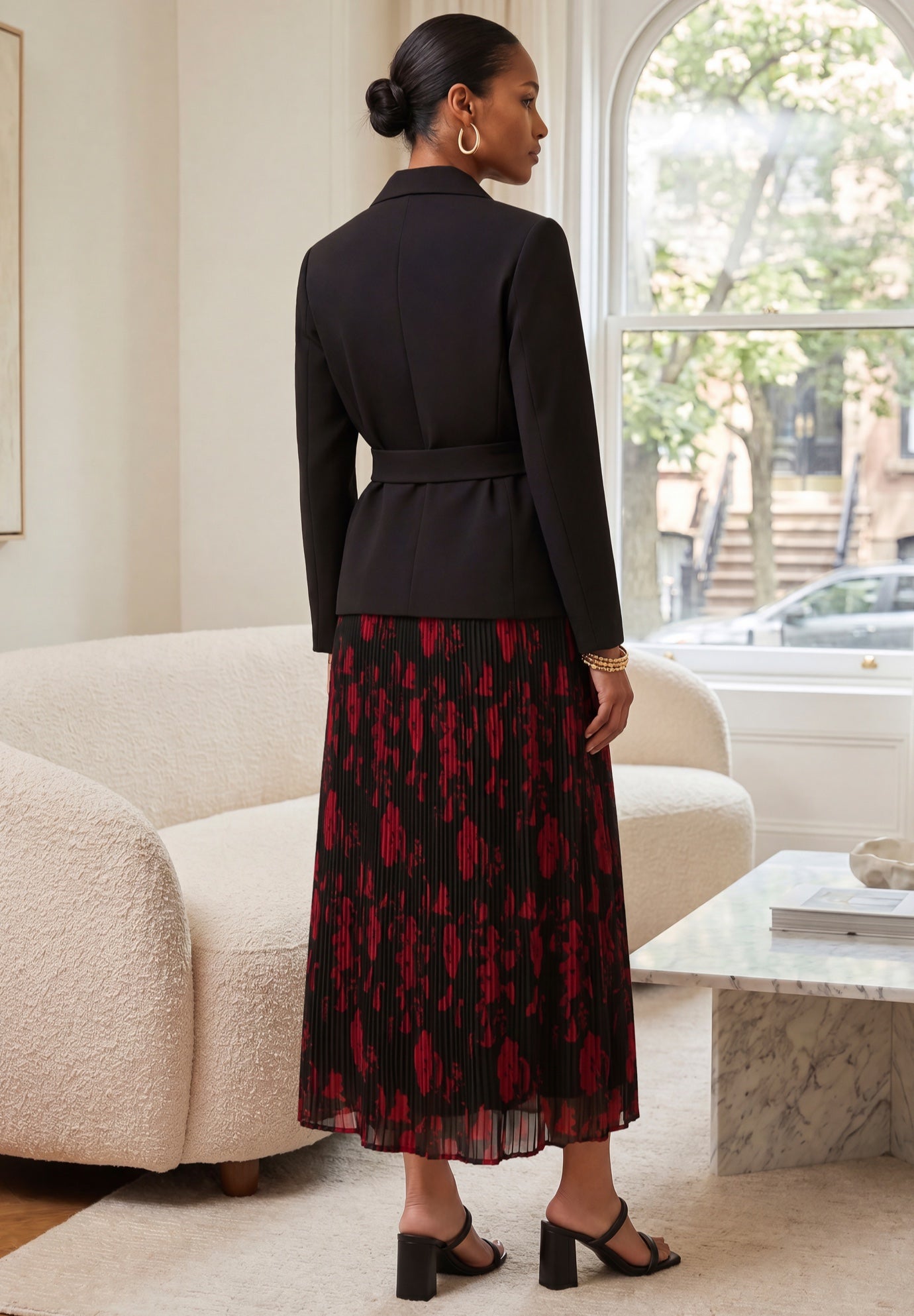 Jacket & Pleated Skirt Suit image number 1