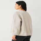 Open-front Boxy Long Sleeve Cardigan image number null
