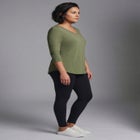Signature 3/4 Sleeve V-Neck Tee image number null