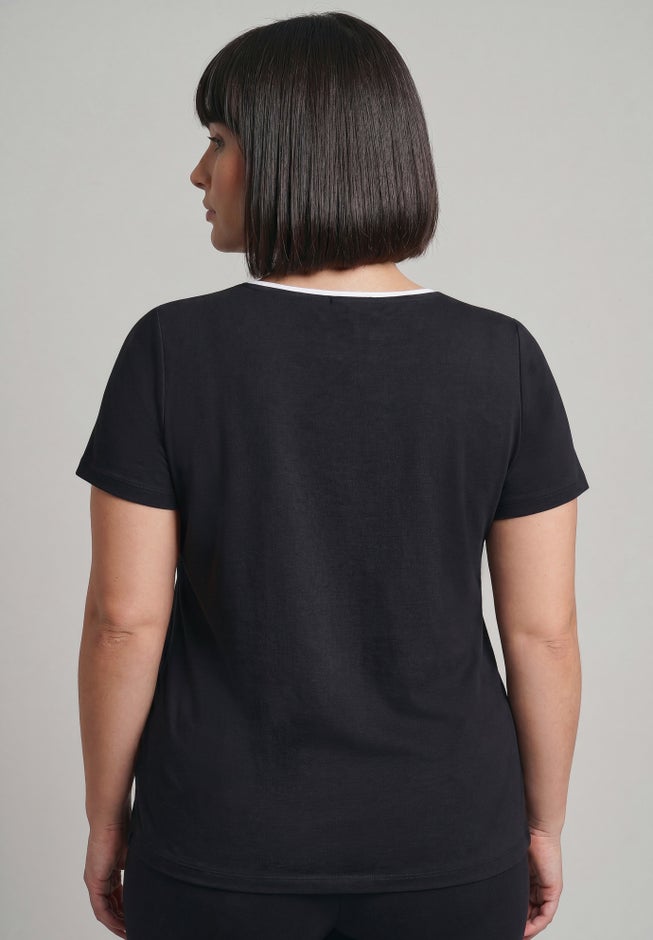 Audrey Contrast Sweetheart Top image number 3