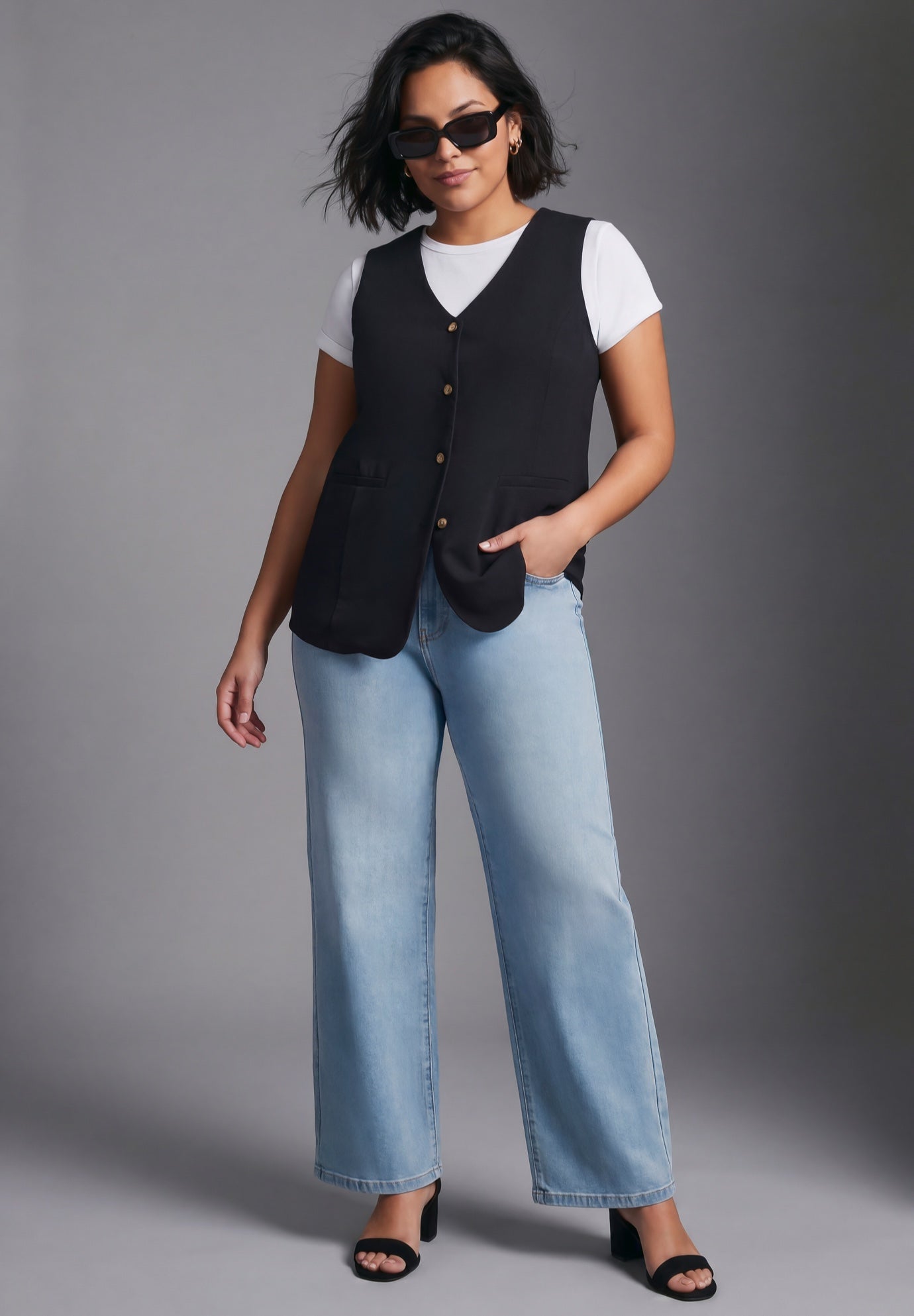 Butter Denim Wide Leg Jean image number 2