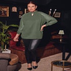 Ruched Keyhole Tunic image number 0