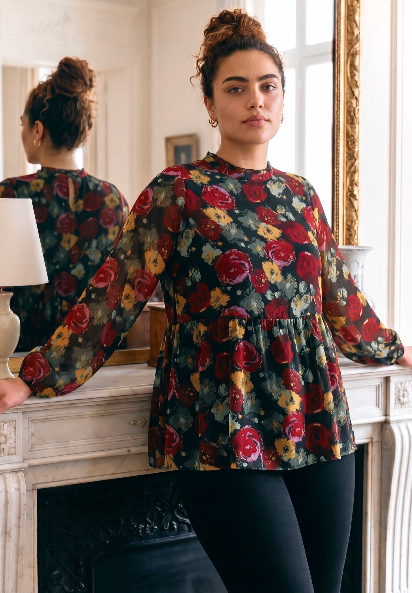 Paulina Peplum Blouse image number 3