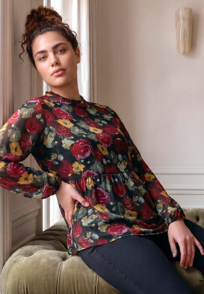 Paulina Peplum Blouse image number 4