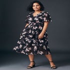 Tiered Flutter Midi Dress image number 0