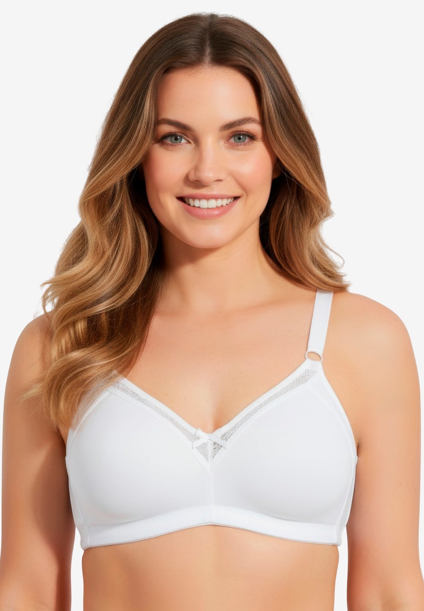 Leading Lady&reg; Soft Support Cotton Wireless Bra image number 1