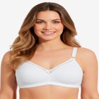 Leading Lady&reg; Soft Support Cotton Wireless Bra image number 1