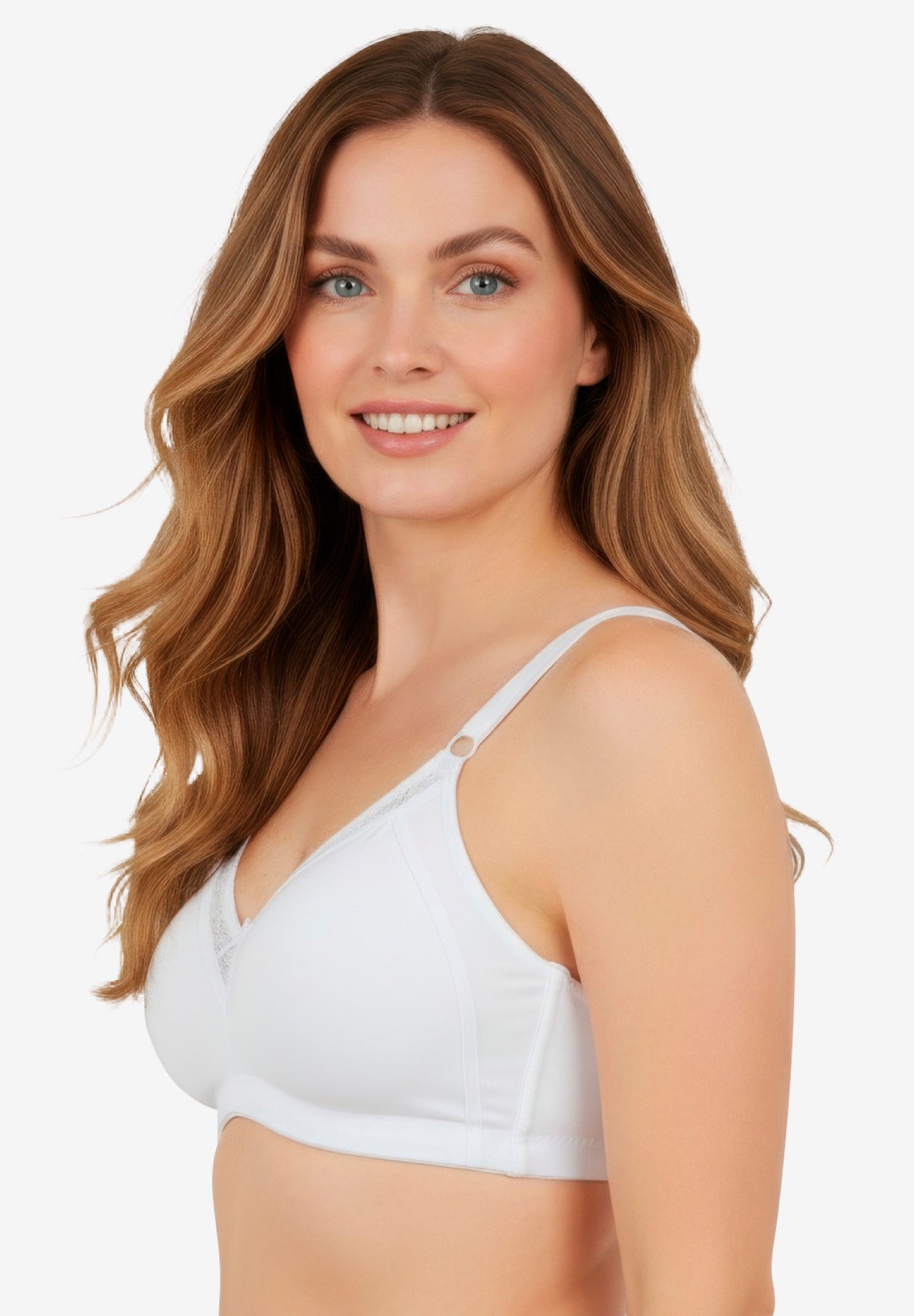 Leading Lady&reg; Soft Support Cotton Wireless Bra image number 2