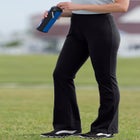 Stretch-Cotton Knit Pull-On Bootcut Leggings image number null