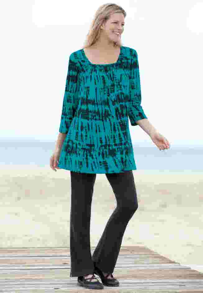 Stretch Cotton Bootcut Legging image number 5