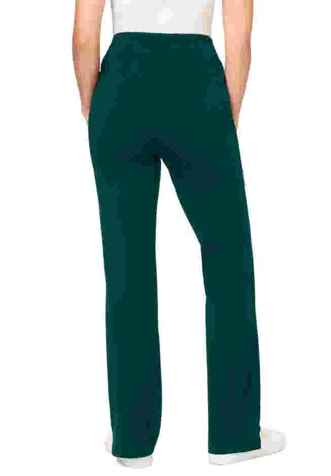 Womens Plus-Size Stretch-Cotton Knit Pull-On Bootcut Leggings image number 1