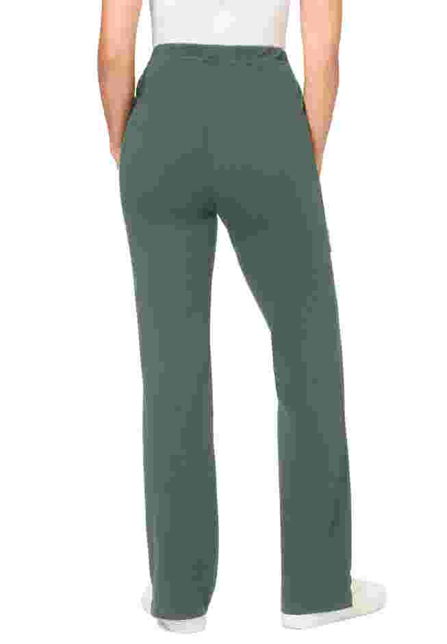 Stretch-Cotton Knit Pull-On Bootcut Leggings image number 2