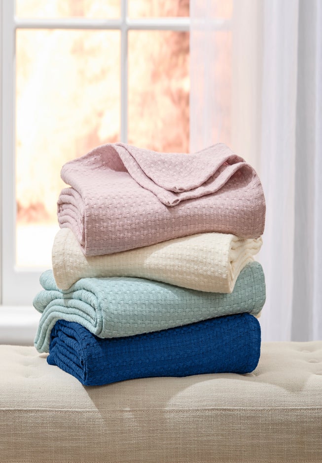 AMELIA TENCEL THROW BLANKET image number 1