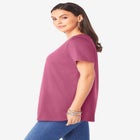 Plus Size Cotton Ultimate V-Neck Tee image number null