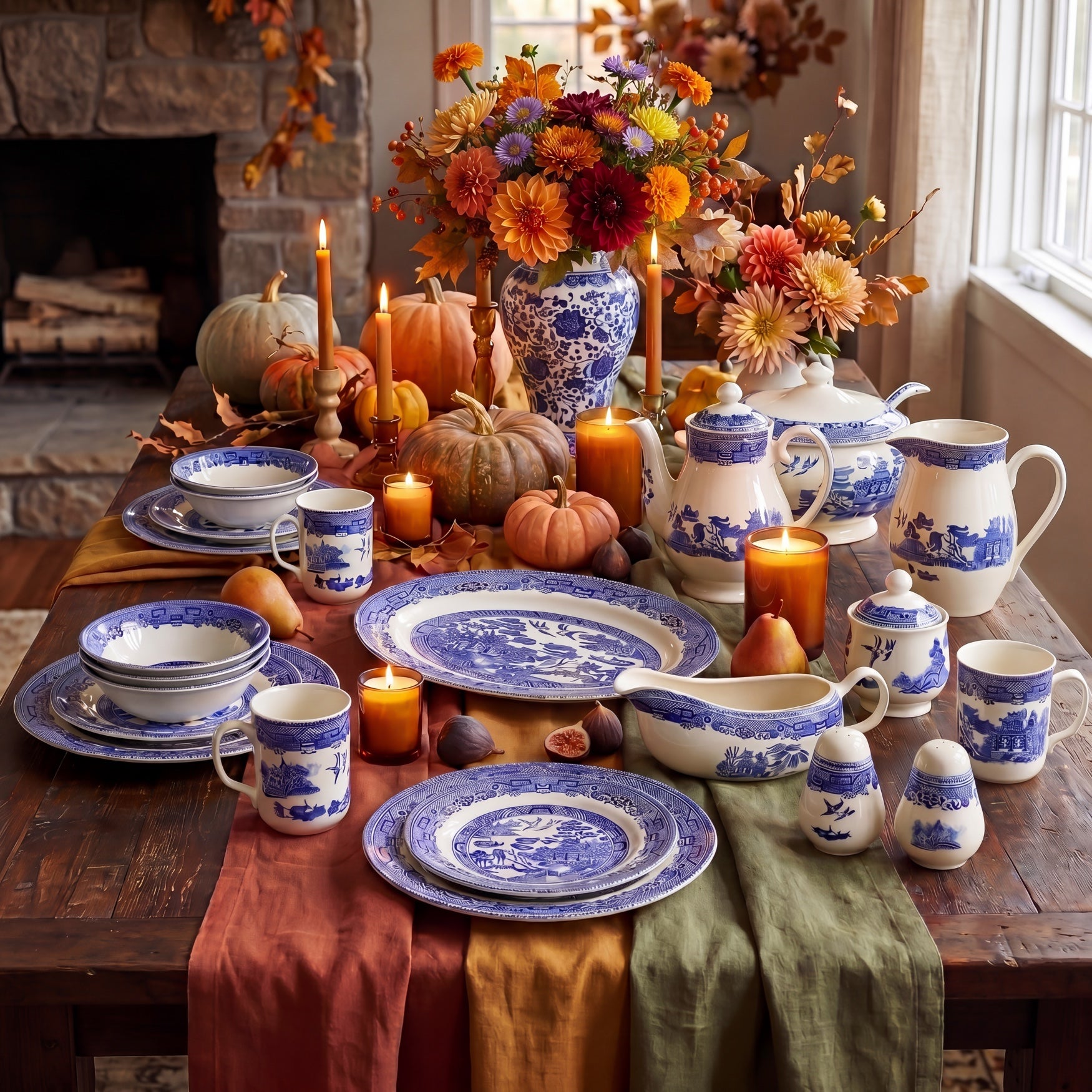 Blue Willow Water Pitcher image number 5