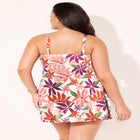 Shirred Sweetheart Two-Piece Swimdress image number 3