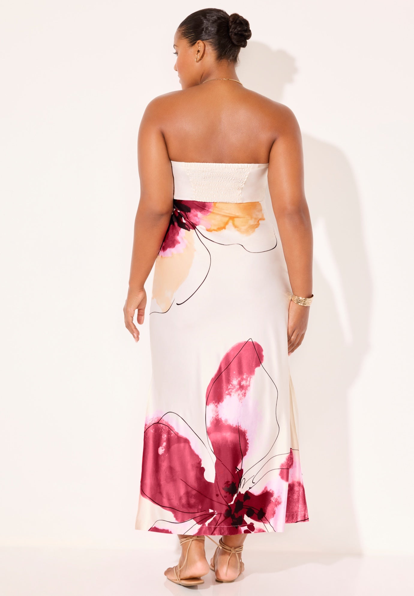 Pack & Go Bandeau Wrinkle-Resistant Maxi Cover Up Dress image number 1