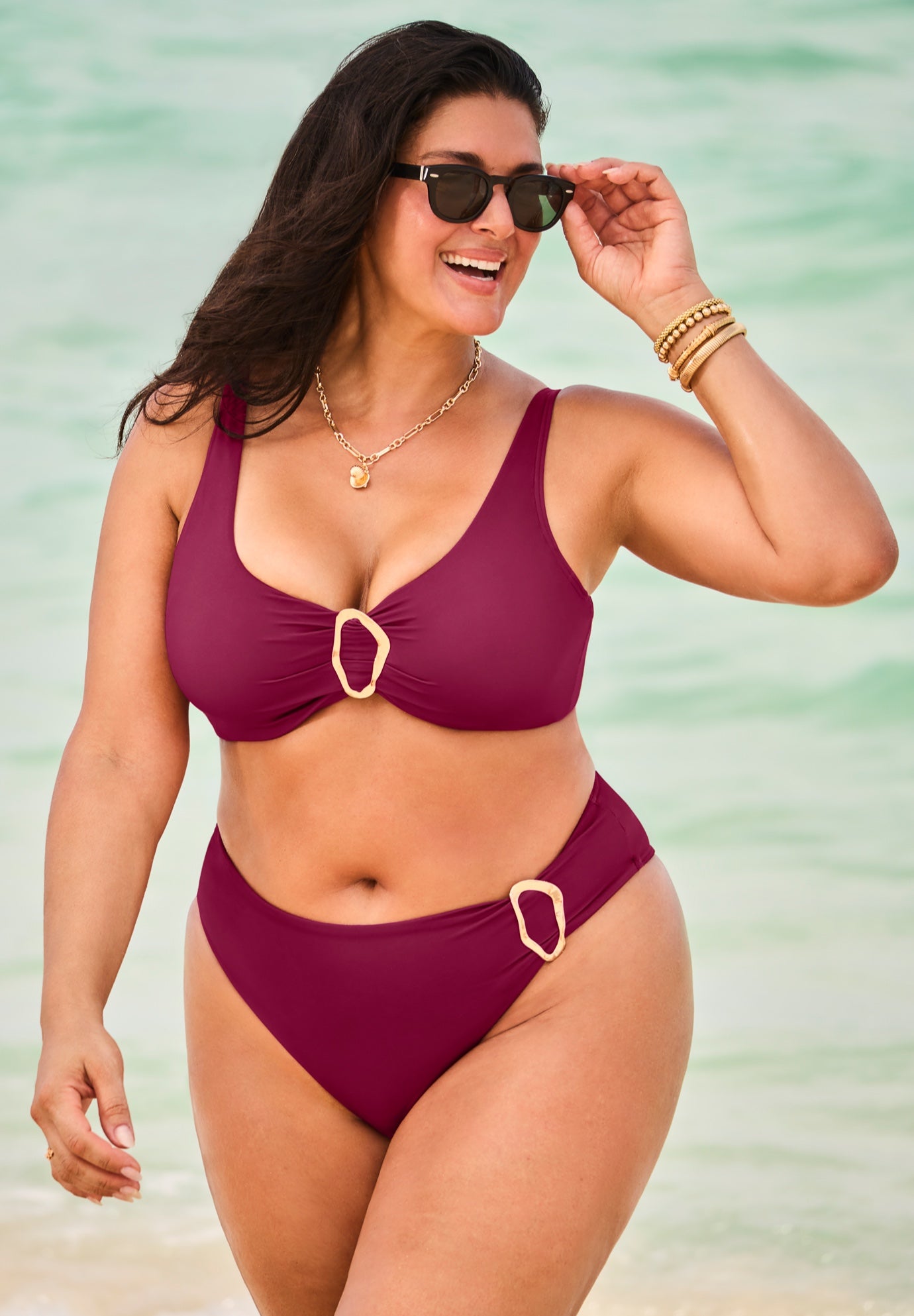 Ring Front Underwire Bikini Top image number 0
