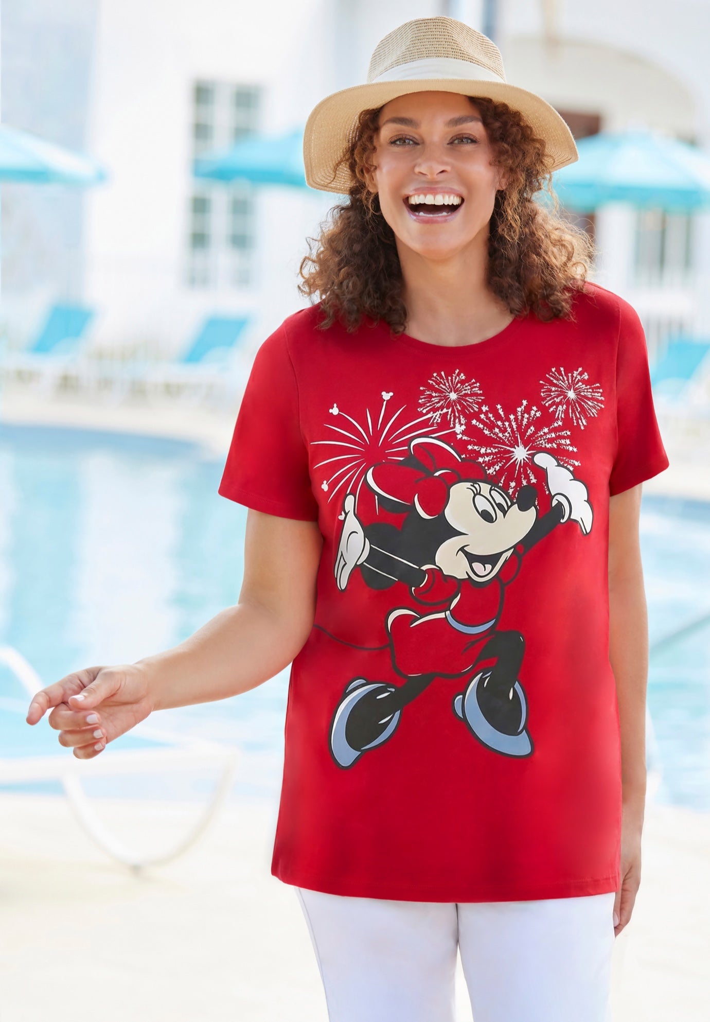 Wow Minnie Crewneck Tee image number 0