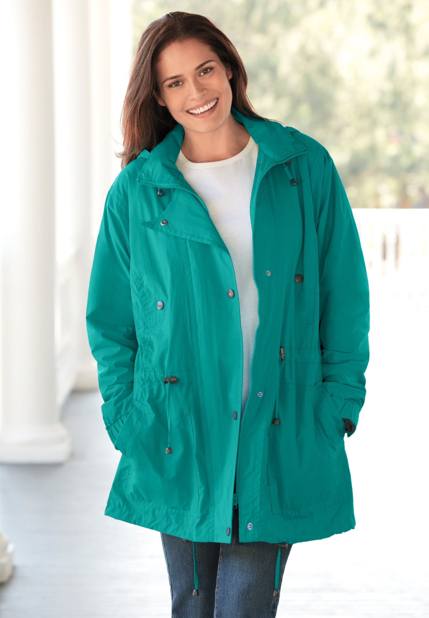 Fleece-Lined Taslon® Anorak image number 0