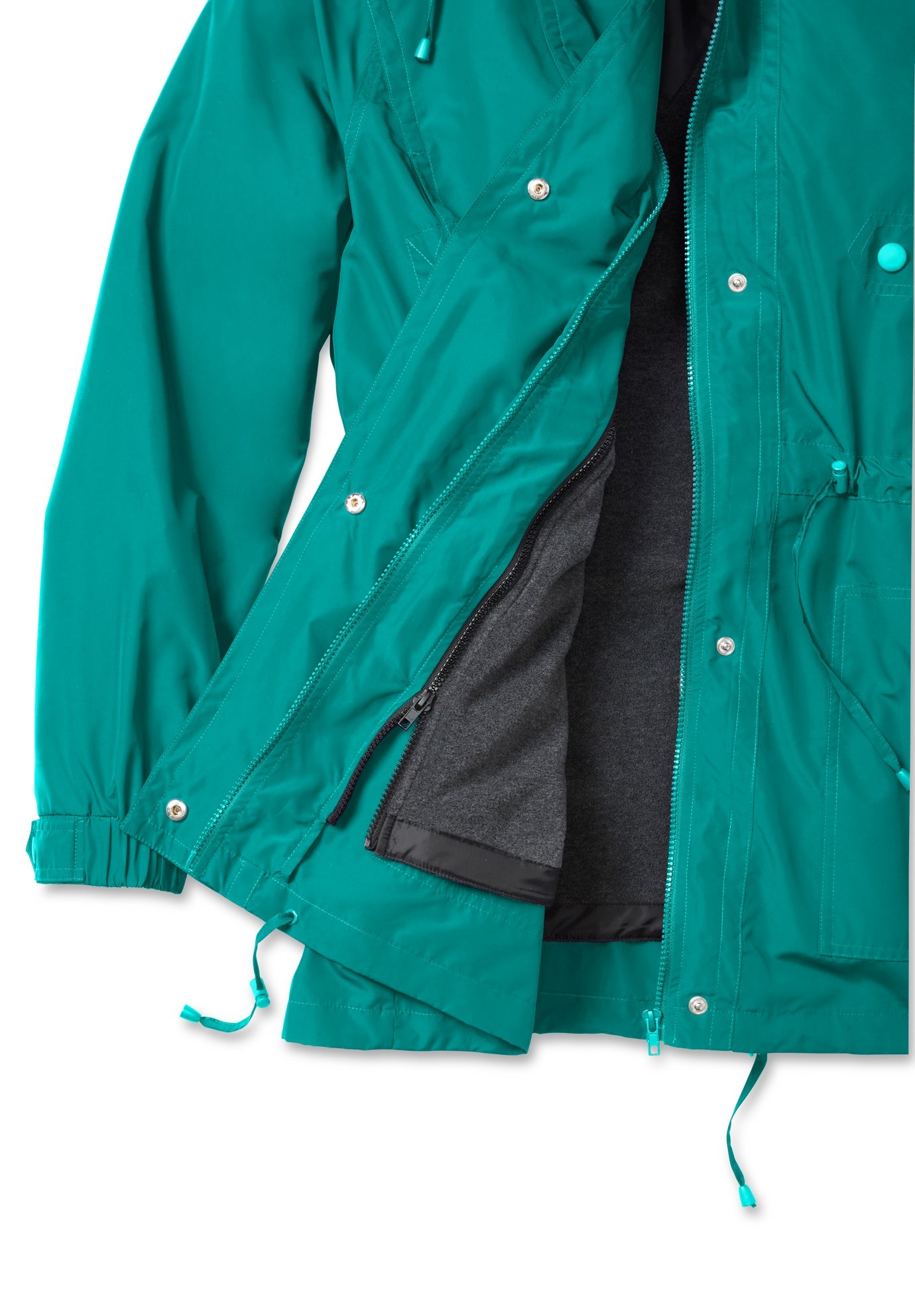 Fleece-Lined Taslon® Anorak image number 3