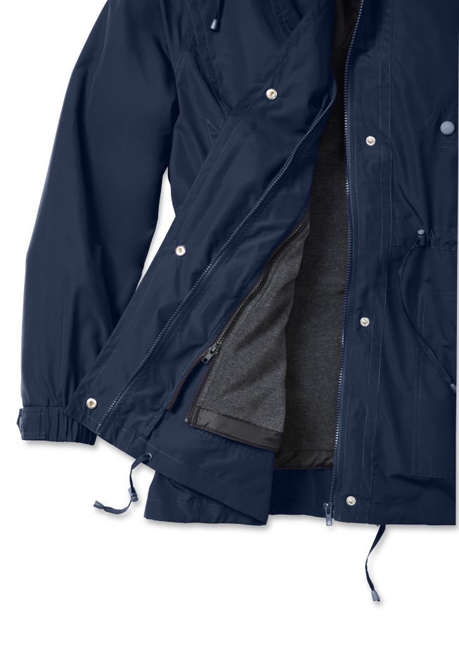 Fleece-Lined Taslon® Anorak image number 3