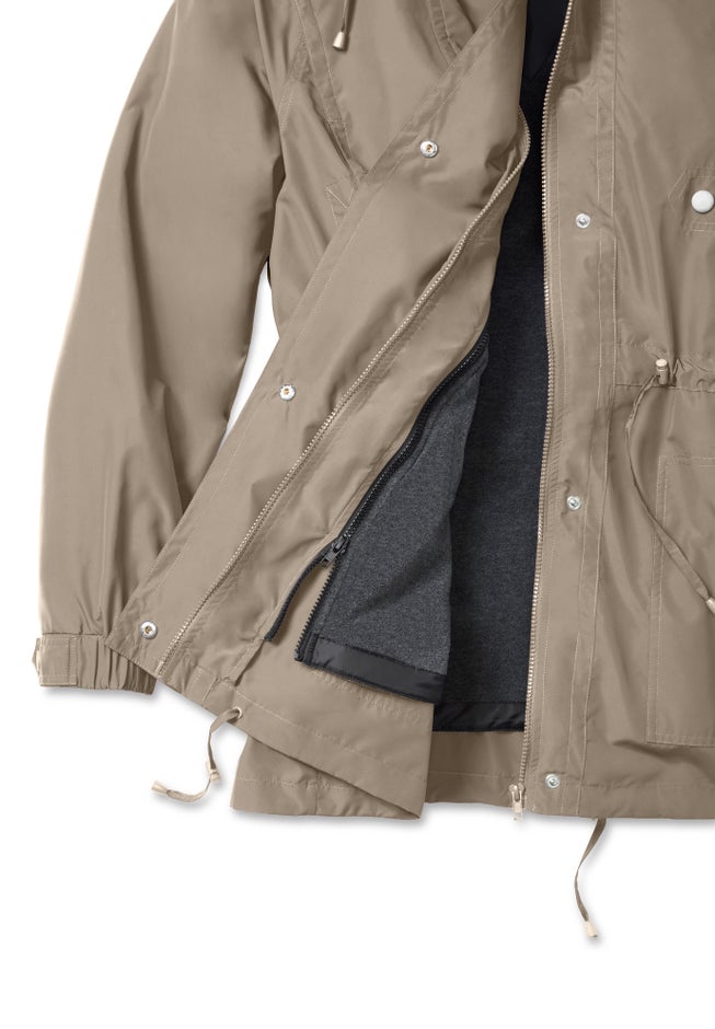 Fleece-Lined Taslon® Anorak image number 3